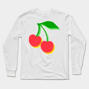 Retro Cherries Long Sleeve T-Shirt